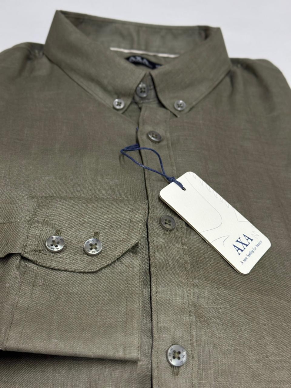 CAMISA LINO MANGA LARGA AXA