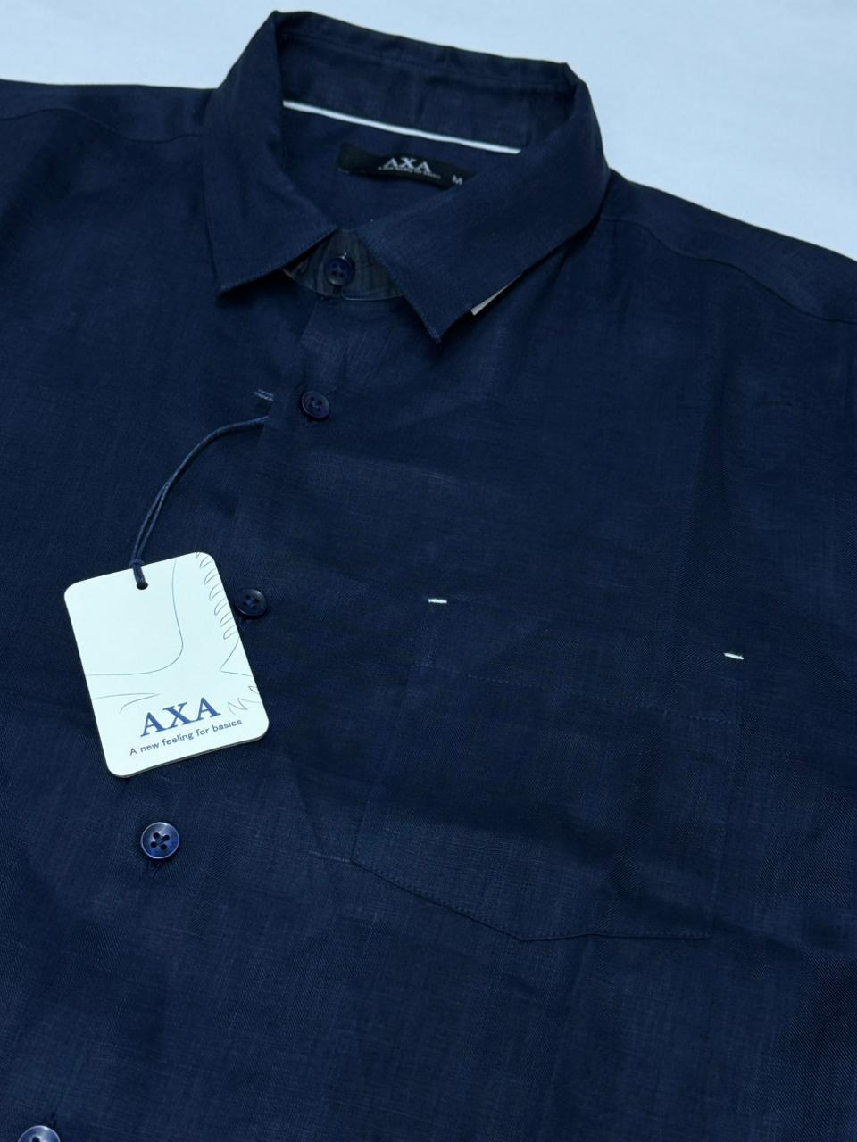 CAMISA LINO MANGA CORTA AXA