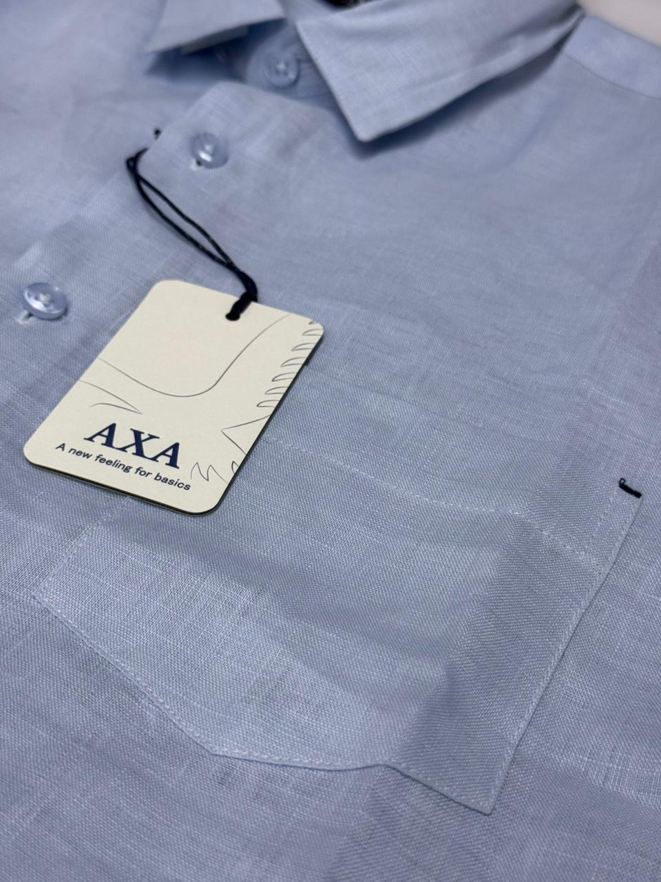 CAMISA LINO MANGA CORTA AXA