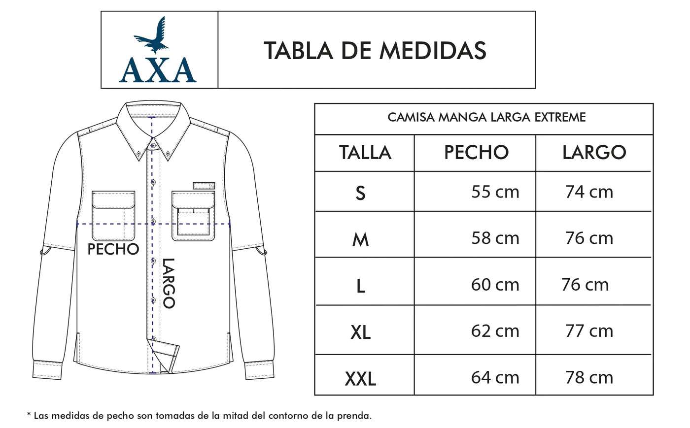 CAMISA EXTREME AXA MANGA LARGA