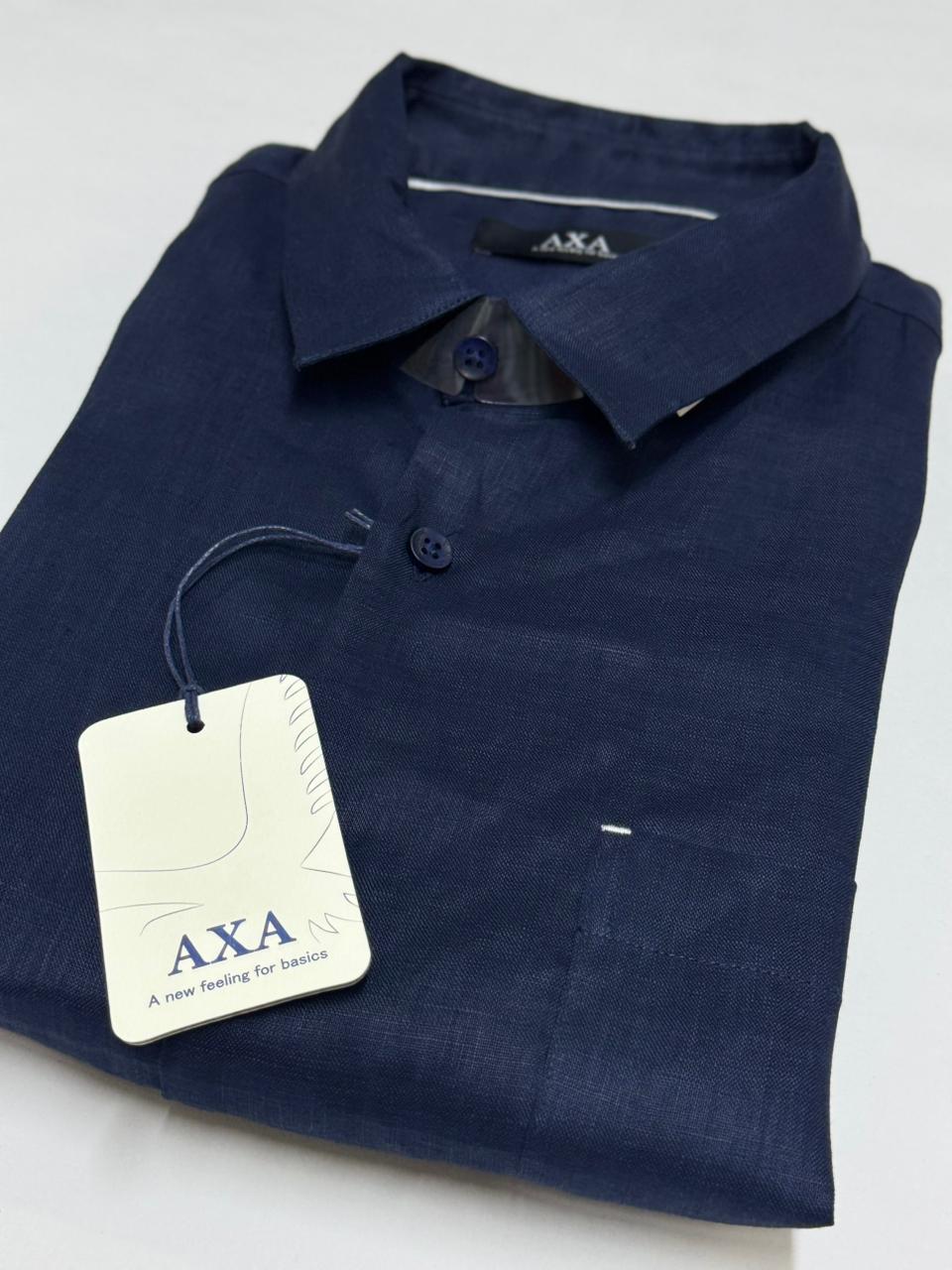 CAMISA LINO MANGA CORTA AXA