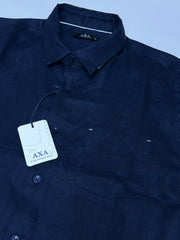 CAMISA LINO MANGA CORTA AXA