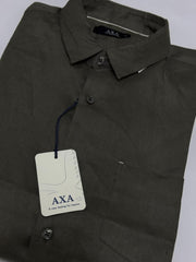 CAMISA LINO MANGA CORTA AXA