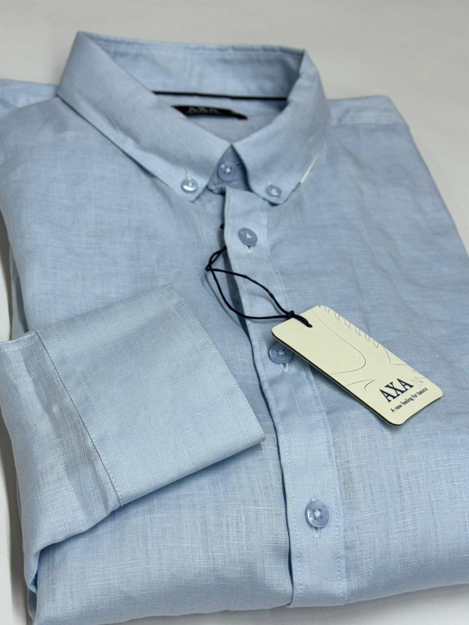 CAMISA LINO MANGA LARGA AXA