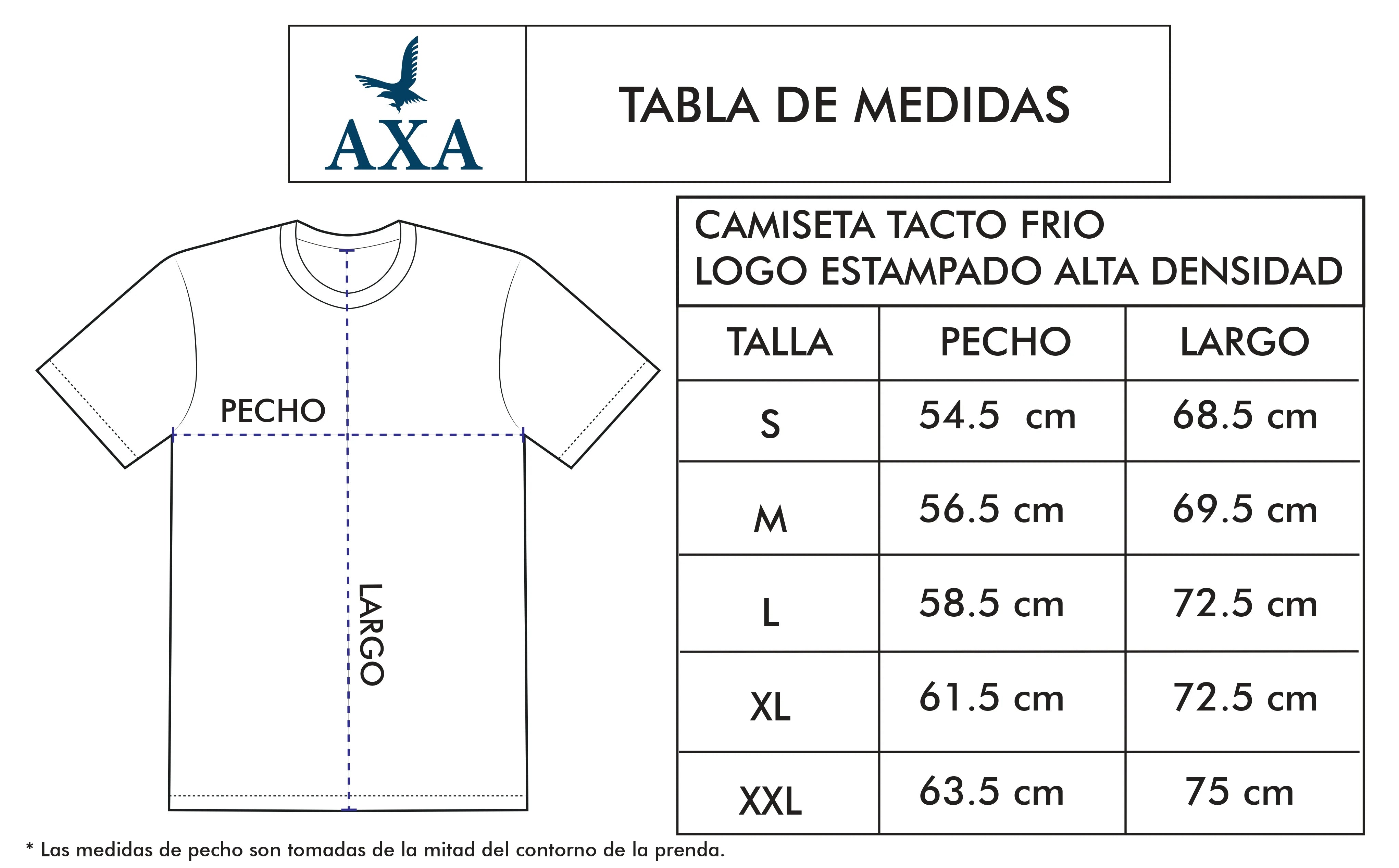 TSHIRT AXA TACTO FRIO LOGO CONTRASTE