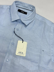 CAMISA LINO MANGA CORTA AXA