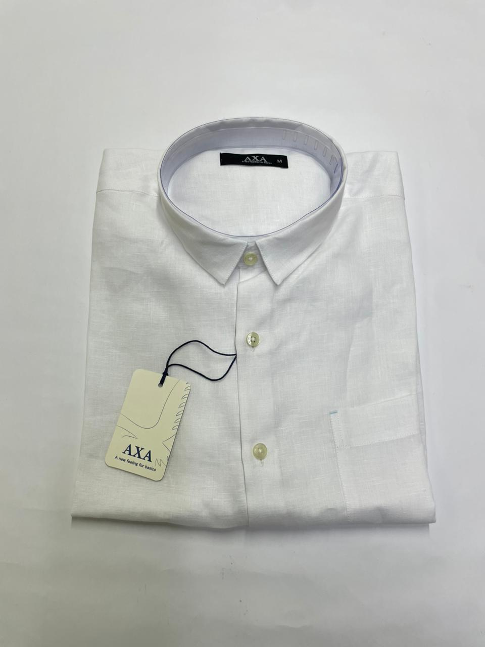 CAMISA LINO MANGA CORTA AXA